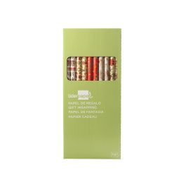 Liderpapel Papel de Regalo Navidad Rollo 70 cm x 2 m, Diseños Surtidos, Gramaje 60 gr