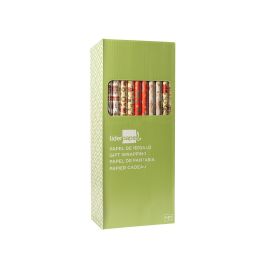 Liderpapel Papel de Regalo Navidad Rollo 70 cm x 2 m, Diseños Surtidos, Gramaje 60 gr