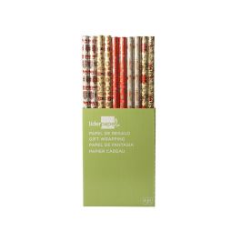 Liderpapel Papel de Regalo Navidad Rollo 70 cm x 2 m, Diseños Surtidos, Gramaje 60 gr