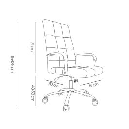 Silla Q-Connect Direccion Piav E Simil Piel Base Metalica Alt Max 1250 Anc 610 Prof 700 mm Ruedas Premium Color Negro Precio: 162.50000041. SKU: B1DR5YHSE9