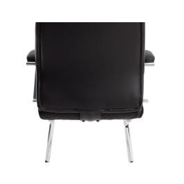 Silla Q-Connect Escritorio Mod Ena Simil Piel Base Metalica Alt Max 1050 Anc 630 Prof 650 Color Negro