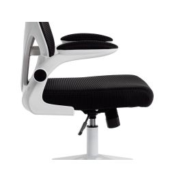 Silla Q-Connect Ergonomica Pal Ermo Malla Base Nylon Alt Max 1300 Anc 610 Prof 600 Ruedas Premium Color Blanco Negro