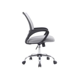 Silla Q-Connect Oficina Siena Malla Base Metalica Alt Max 1000 Anc 560 Prof 570 Ruedas Premium Color Blanco Gris