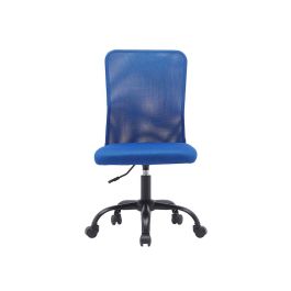 Silla Q-Connect Oficina Parma Malla Sin Reposabrazos Alt Max 990 Anc 480 Prof 590 Color Azul