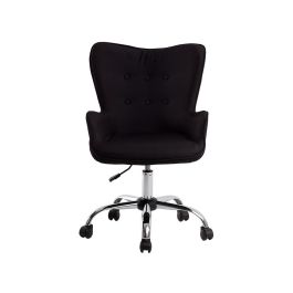 Silla Q-Connect Escritorio Mes Sina Base Metalica Alt Max 960 Anc 570 Prof 620 Ruedas Premium Color Negro