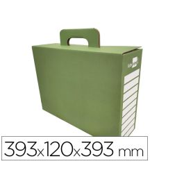 Caja Cheque-Libro Liderpapel Para Material Escolar Carton Reforzado Con Asa Color Verde 393x120X393 mm Precio: 1.79000019. SKU: B18WP2VRVS