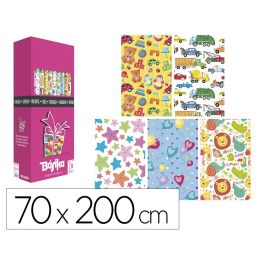 Papel De Regalo Basika Infantil Rollo Ancho 70 cm Longitud 2 M Diseños Surtidos Gramaje 60 gr 50 unidades Precio: 34.68999941. SKU: B1895VL8MD