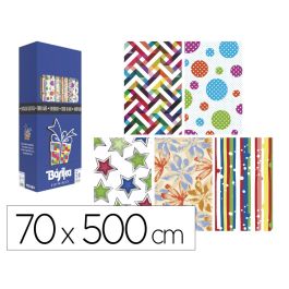 Papel De Regalo Basika Todo Año Rollo Ancho 70 cm Longitud 5 M Modelos Surtidos Gramaje 50 gr 40 unidades Precio: 63.50000019. SKU: B1AC8MTPQV