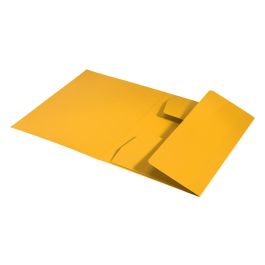 Carpeta Carton 3 Solapas A4 Recycle 100% Amarillo Leitz 39060015