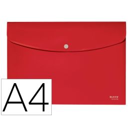 Carpeta Leitz Recycle Portadocumentos Broche Din A4 Polipropileno Rojo