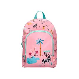 Cartera Escolar Liderpapel Moc Hila Infantil Safari Diseño Cebra Rosa 330x100x250 mm