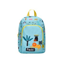 Cartera Escolar Liderpapel Moc Hila Infantil Safari Diseño Leon Azul 330x100x250 mm