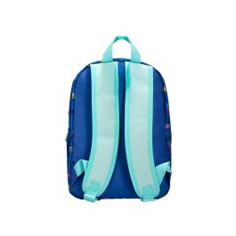 Cartera Escolar Liderpapel Moc Hila Infantil Safari Diseño Cocodrilo Azul Marino 330x100x250 mm