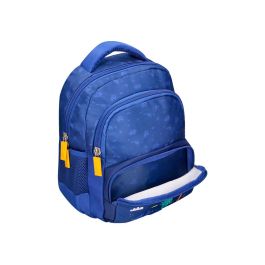 Cartera Escolar Liderpapel Moc Hila Multibolsillo Infantil Dino Azul 350x110x270 mm