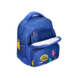 Cartera Escolar Liderpapel Moc Hila Multibolsillo Infantil Dino Azul 350x110x270 mm