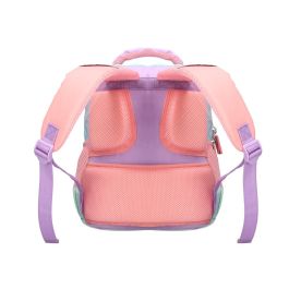 Cartera Escolar Liderpapel Moc Hila Multibolsillo Infantil Azul Rosa Morado 350x110x270 mm