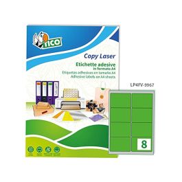 Etiqueta Adhesiva Tico Verde F Luorescentes Permanente Fsc Laser-Inkjet-Fotocopia 99,1x67,7 mmcaja De 560 Unidades