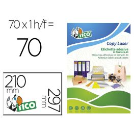 Etiqueta Adhesiva Tico Verde F Luorescentes Permanente Fsc Laser-Inkjet-Fotocopia 210x297 mmcaja De 70 Unidades Precio: 28.69000024. SKU: B19PAYSFA2