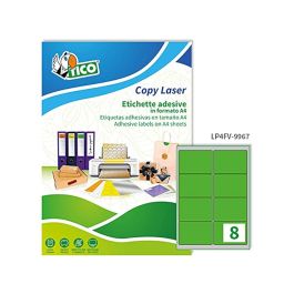 Etiqueta Adhesiva Tico Verde F Luorescentes Permanente Fsc Laser-Inkjet-Fotocopia 99,1x34 mmcaja De 1120 Unidades