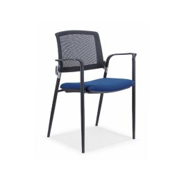 Silla Rocada Confidente Brazos Fijos Estructura Metalica Asiento Tela Ignifuga Azul Respaldo Malla Precio: 105.68999947. SKU: B1GR6FTZQF