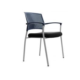 Silla Rocada Confidente Brazos Fijos Estructura Metalica Asiento Tela Ignifuga Negro Respaldo Malla Precio: 116.95000053. SKU: B1J5ZT9F9R