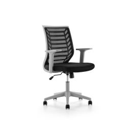 Silla Rocada De Oficina Brazos Regulables Estructura Gris Respaldo Malla Y Asiento Tela Ignifuga Negro Precio: 160.49999988. SKU: B1GP2GEW27