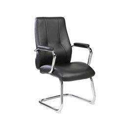 Silla Rocada Confidente Brazos Fijos Estructura Cromada Asiento Y Respaldo Tapizado Similpiel Negro Precio: 145.78999963. SKU: B1DKX8MWC3