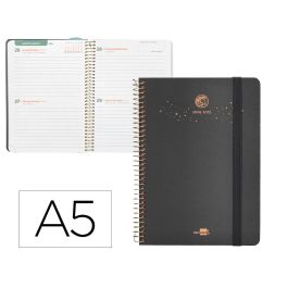 Agenda Escolar Liderpapel Año 24 - 25 Curso Classic Lines Antracita 2 Días Página A5 Precio: 6.50000021. SKU: B18AFHRKR5