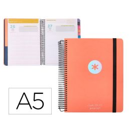 Agenda Escolar Antartik Año 24 - 25 Curso Coleccion Minimal Orange Día Página A5 Precio: 18.49999976. SKU: B15FCMZZ5T