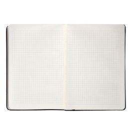 Cuaderno Con Gomilla Antartik Notes Tapa Dura A5 Hojas Cuadricula Negro 100 Hojas 80 gr Fsc