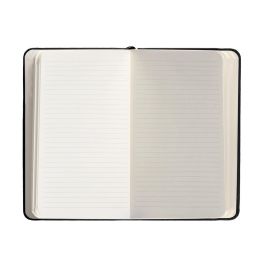 Cuaderno Con Gomilla Antartik Notes Tapa Dura A6 Hojas Rayas Negro 100 Hojas 80 gr Fsc