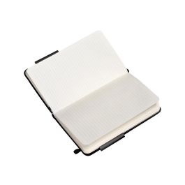 Cuaderno Con Gomilla Antartik Notes Tapa Dura A6 Hojas Rayas Negro 100 Hojas 80 gr Fsc