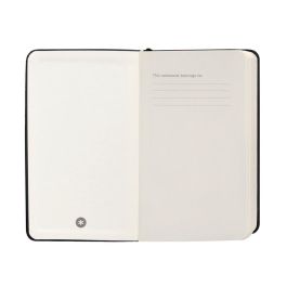 Cuaderno Con Gomilla Antartik Notes Tapa Dura A6 Hojas Rayas Negro 100 Hojas 80 gr Fsc