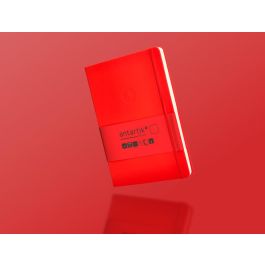 Cuaderno Con Gomilla Antartik Notes Tapa Dura A5 Hojas Lisas Rojo 100 Hojas 80 gr Fsc