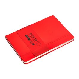 Cuaderno Con Gomilla Antartik Notes Tapa Dura A5 Hojas Lisas Rojo 100 Hojas 80 gr Fsc