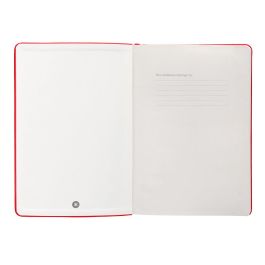 Cuaderno Con Gomilla Antartik Notes Tapa Dura A5 Hojas Lisas Rojo 100 Hojas 80 gr Fsc