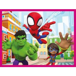 Puzzle infantil rompecabezas 12 cubos spidey and his amazing friends