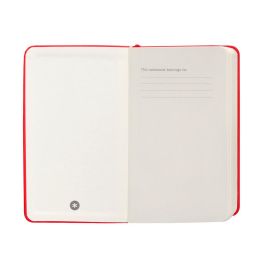 Cuaderno Con Gomilla Antartik Notes Tapa Dura A6 Hojas Rayas Rojo 100 Hojas 80 gr Fsc