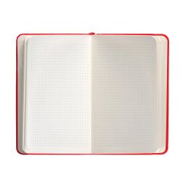 Cuaderno Con Gomilla Antartik Notes Tapa Dura A6 Hojas Cuadricula Rojo 100 Hojas 80 gr Fsc