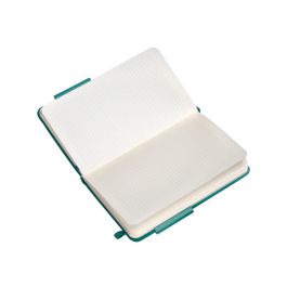 Cuaderno Con Gomilla Antartik Notes Tapa Dura A6 Hojas Cuadricula Verde Aguamarina 100 Hojas 80 gr