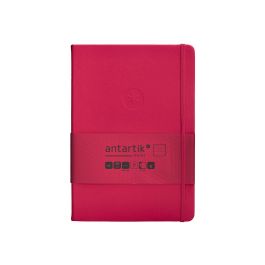 Cuaderno Con Gomilla Antartik Notes Tapa Dura A5 Hojas Puntos Burdeos 100 Hojas 80 gr Fsc