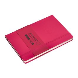 Cuaderno Con Gomilla Antartik Notes Tapa Dura A5 Hojas Puntos Burdeos 100 Hojas 80 gr Fsc