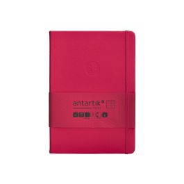 Cuaderno Con Gomilla Antartik Notes Tapa Dura A5 Hojas Cuadricula Burdeos 100 Hojas 80 gr Fsc