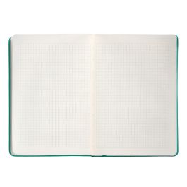 Cuaderno Con Gomilla Antartik Notes Tapa Dura A5 Hojas Cuadricula Turquesa 100 Hojas 80 gr Fsc