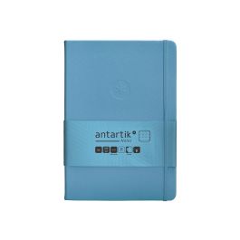 Cuaderno Con Gomilla Antartik Notes Tapa Dura A5 Hojas Puntos Azul Claro 100 Hojas 80 gr Fsc