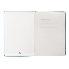 Cuaderno Con Gomilla Antartik Notes Tapa Dura A5 Hojas Rayas Azul Claro 100 Hojas 80 gr Fsc