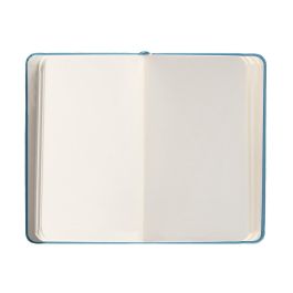 Cuaderno Con Gomilla Antartik Notes Tapa Dura A6 Hojas Lisas Azul Claro 100 Hojas 80 gr Fsc