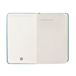 Cuaderno Con Gomilla Antartik Notes Tapa Dura A6 Hojas Lisas Azul Claro 100 Hojas 80 gr Fsc