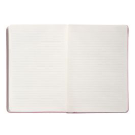 Cuaderno Con Gomilla Antartik Notes Tapa Dura A5 Hojas Rayas Rosa Pastel 100 Hojas 80 gr Fsc