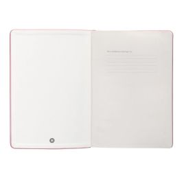 Cuaderno Con Gomilla Antartik Notes Tapa Dura A5 Hojas Rayas Rosa Pastel 100 Hojas 80 gr Fsc